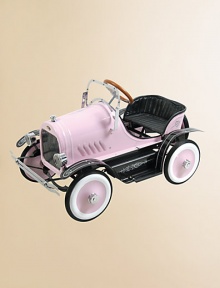 Your little driver will enjoy cruising with their friends in this vintage-style pedal roadster. Classic detailing and a glossy bodywork finish turn heads as your child cruises down the street. The Deluxe Roadster comes complete with working headlights, adjustable windshield and a spare wheel. Your little driver will enjoy cruising with their friends in this vintage-style pedal roadster. Classic detailing and a glossy bodywork finish turn heads as your child cruises down the street. The Deluxe Roadster comes complete with working headlights, adjustable windshield and a spare wheel.