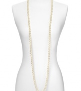 Carolee classic and powerful 10mm white simulated pearl rope necklace. Perfect to double or triple up. 72L strand.