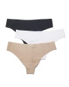 Laser cut edges make this thong lay perfectly flat against the skin. Full cotton gusset.
