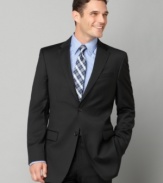 Smooth and expertly tailored, this two button jacket completes the perfect look for the office.