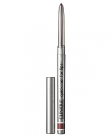 Provides all-day, non-drying wear. Can be used to line and define lips or used all over lips before lipstick application for extended wear. Helps keep lipstick in place. Prevents lipstick from feathering and bleeding. No sharpening required. Provides all-day, non-drying wear. Can be used to line and define lips or used all over lips before lipstick application for extended wear. Helps keep lipstick in place. Prevents lipstick from feathering and bleeding. No sharpening required.