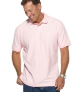 A classic polo from Nautica crafted in soft Pima cotton. With allover basic colors and an embroidered logo at chest, it's a go-to shirt you'll want in every color.