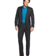 Suit up in sleek style with this slim-fit classic from Kenneth Cole Reaction.