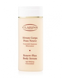 A concentrated age-defying body moisturizer that moisturizes continuously throughout the day and night to maintain skins youthful look. Immediately and over time, it restores the smoothness of youthful-looking skin, helps prevent wrinkles and lines and imparts smoother, firmer skin that radiates a bright, healthy-looking glow. A concentrated age-defying body moisturizer that moisturizes continuously throughout the day and night to maintain skins youthful look. Immediately and over time, it restores the smoothness of youthful-looking skin, helps prevent wrinkles and lines and imparts smoother, firmer skin that radiates a bright, healthy-looking glow.