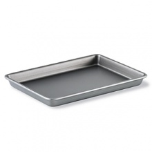 Classic design for expert results. This Calphalon brownie pan features a durable reinforced nonstick surface, and professional grade construction for a lifetime of performance. Dishwasher safe for easy clean-up. Aluminized steel construction resists rusting. Doubles as a cookie sheet. Classic design for expert results. This Calphalon brownie pan features a durable reinforced nonstick surface, and professional grade construction for a lifetime of performance. Dishwasher safe for easy clean-up. Aluminized steel construction resists rusting. Doubles as a cookie sheet.