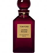 Voluptuous. Sensuous. Audacious. Tom Ford Jasmine Rouge is a voluptuous, saturated, spiced floral. An unexpected blend of precious sambac jasmine sepals absolute, an ingredient never used before in perfumery with dusky clary sage and rich spices, it unveils a new facet of jasmine's erotic decadence. Jasmin Rouge is as audacious as lacquered red lips. Its deep red bottle evokes lush and hedonistic glamour. 