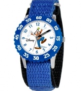 Help your kids stay on time with this fun Time Teacher watch from Disney. Featuring iconic character Goofy, the hour and minute hands are clearly labeled for easy reading.
