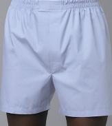 EXCLUSIVELY OURS. Soft, mercerized cotton with a full, comfortable fit. Elastic waistband Machine wash Imported