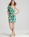 Trina Turk Dress - Kaelin Brushstroke Asymmetric