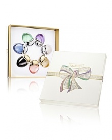New, feminine, glamorous, colorful and resolutely Bulgari. These delicately hued purse sprays are inspired by Bulgaris colored gemstones. The Prestige Set includes 7 of Bulgaris classic fragrances:Jasmin Noir EDP, Pour Femme EDP, Rose Essentielle EDP, BLV II EDP, Omnia Crystalline EDT, Omnia Amethyste EDT, and Omnia Green Jade EDT. New, feminine, glamorous, colorful and resolutely Bulgari. These delicately hued purse sprays are inspired by Bulgaris colored gemstones. The Prestige Set includes 7 of Bulgaris classic fragrances:Jasmin Noir EDP, Pour Femme EDP, Rose Essentielle EDP, BLV II EDP, Omnia Crystalline EDT, Omnia Amethyste EDT, and Omnia Green Jade EDT.