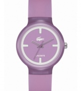 This unisex Goa watch from Lacoste takes preppy styling to new, colorful levels.