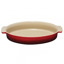 Ideal for baking, roasting, casseroles and more, Le Creuset's stoneware oval dish pairs distinctive design with multipurpose functionality. Oven, broiler and microwave friendly, it will not absorb odors or flavors. Ideal for baking, roasting, casseroles and more, Le Creuset's stoneware oval dish pairs distinctive design with multipurpose functionality. Oven, broiler and microwave friendly, it will not absorb odors or flavors.