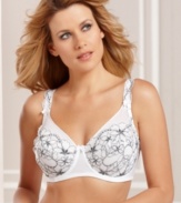 Beautiful stretch lace cups hug your curves in all the right places. D'Lite bra by Va Bien. Style #618