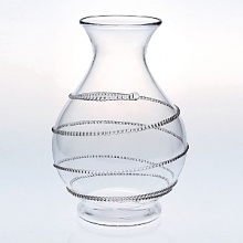 Juliska glassware is mouth-blown by artisans in the hills of Prague. The unique composition of Juliska glass allows it to be blown especially thin, making the glass an unexpected pleasure to drink from and to handle. Being handmade, no 2 pieces of Juliska are identical. Each will have its own individual character - small bubbles, slight color and size variations. Dishwasher-safe on warm gentle cycle with mild detergent. Larger or highly decorated pieces - wash by hand. Juliska glassware is mouth-blown by artisans in the hills of Prague. The unique composition of Juliska glass allows it to be blown especially thin, making the glass an unexpected pleasure to drink from and to handle. Being handmade, no 2 pieces of Juliska are identical. Each will have its own individual character - small bubbles, slight color and size variations. Dishwasher-safe on warm gentle cycle with mild detergent. Larger or highly decorated pieces - wash by hand.