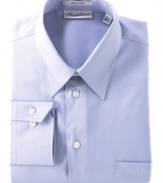 Update your lineup of basic button down dress shirts with this sophisticated, wrinkle free oxford.