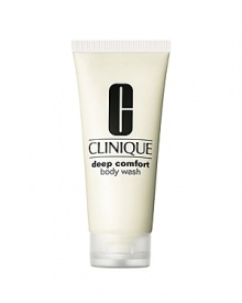 This plush, velvety-rich body wash gently cleanses and soothes even the driest skin. Creamy lather rinses easily, without stripping skin of its natural moisture. Leaves skin feeling comfortable, hydrated. Use with wet washcloth or sponge. Ideal for sensitive skin. 6.8 oz. This plush, velvety-rich body wash gently cleanses and soothes even the driest skin. Creamy lather rinses easily, without stripping skin of its natural moisture. Leaves skin feeling comfortable, hydrated. Use with wet washcloth or sponge. Ideal for sensitive skin. 6.8 oz.