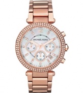 Light up the room with this charmingly rosy watch by Michael Kors.