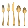 Lightly hammered handles of the finest quality stainless steel make Imperial Caviar place settings well suited for every day and entertaining. A slender silhouette and angled tip complete the look with the chic brilliance of Marchesa by Lenox flatware.
