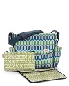 Designed in cooperation with designer Jonathan Adler, The Dash sports a hip, city style and great functionality. With eleven roomy pockets, there is space for everything a baby and parent need. The Dash includes Shuttle Clips, allowing it to quickly and easily convert from a shoulder bag to a stroller bag.