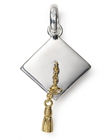 For the proud graduate: Links of London's sterling silver graduation hat charm makes the perfect gift.