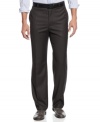 Elevate your workweek look with these pinstripe dress pants from INC International Concepts.