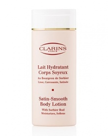 More than just a moisturizer, Satin-Smooth Body Lotion is an exceptional body treatment that infuses the skin with all of the radiance, softness and suppleness of silk. Thanks to beneficial plant extracts, a feather texture and an instantly absorbed formula, this lotion dramatically enhances the quality of all skin types. More than just a moisturizer, Satin-Smooth Body Lotion is an exceptional body treatment that infuses the skin with all of the radiance, softness and suppleness of silk. Thanks to beneficial plant extracts, a feather texture and an instantly absorbed formula, this lotion dramatically enhances the quality of all skin types.
