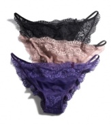 A decadent lace bikini makes every day a little lovelier. By DKNY. Style #532111