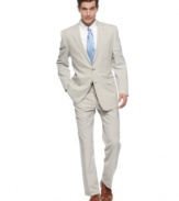 With a crisp, laid-back look, this seersucker suit from Lauren by Ralph Lauren is a prepster's spring/summer staple.