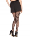 Let your fashion sense spread its wings! These alluring net tights from HUE feature a darling butterfly pattern for a look that gets instant attention.