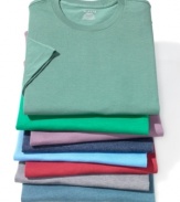 A classic crew neck from Alfani is comfortable and cool for your everyday wear.