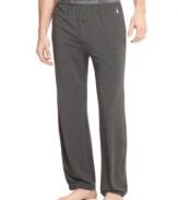 Great for bedtime and relaxed around-the-house wear, these lightweight Polo Ralph Lauren pajama pants make a great choice for any guy.