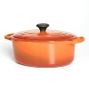 For nearly a century, Le Creuset has handcrafted enameled cast iron cookware of superlative quality, durability and versatility. A cooking staple, the oval French oven offers exceptional heat distribution and retention for unsurpassed broiling, braising, slow cooking and sautéing and its size easily accommodates large roasts and poultry.