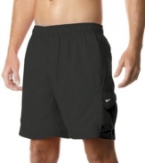 Stay solid. These Nike swim trunks will be comfortable and stylish throughout the season.