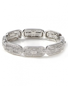 Take your jewel box in a glamorous direction. Come soiree season, Nadri's Art Deco-inspired bangle slips on the wrist to give evening looks a hit of elegant sparkle. Take your jewel box in a glamorous direction. Come soiree season, Nadri's Art Deco-inspired bangle slips on the wrist to give evening looks a hit of elegant sparkle.