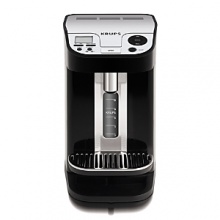 Coffee when you want it, how you want it. With the touch of a button this beautifully compact 12-cup coffee maker dispenses full-flavored coffee at your convenience. Machine features preprogrammed settings for large or small cups, or you can dispense coffee manually. Programmable for weekday and weekend settings, and outfitted with Precise Warming Technology™ for constant and regulated temperature. An angled control panel with large LCD screen makes preparing the perfect cup easy, and a countdown timer lets you know how long its been since your coffee was brewed. A 3-level removable drip tray accommodates multiple size cups and travel mugs. Unit includes Krups DuoFilter water filtration system and a removable stainless steel coffee tank with level indicator. Coffee when you want it, how you want it. With the touch of a button this beautifully compact 12-cup coffee maker dispenses full-flavored coffee at your convenience. Machine features preprogrammed settings for large or small cups, or you can dispense coffee manually. Programmable for weekday and weekend settings, and outfitted with Precise Warming Technology™ for constant and regulated temperature. An angled control panel with large LCD screen makes preparing the perfect cup easy, and a countdown timer lets you know how long its been since your coffee was brewed. A 3-level removable drip tray accommodates multiple size cups and travel mugs. Unit includes Krups DuoFilter water filtration system and a removable stainless steel coffee tank with level indicator.