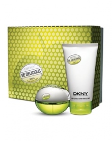 A modern feast for the senses, this juicy fragrance combines the scent of apple with a sophisticated blend of exotic flowers and sensual woods. Experience DKNY Be Delicious and celebrate your individuality with this Gift Set, which includes a 1.7 oz. Eau de Parfum and 3.4 oz. Body Lotion in a gift-ready box. A modern feast for the senses, this juicy fragrance combines the scent of apple with a sophisticated blend of exotic flowers and sensual woods. Experience DKNY Be Delicious and celebrate your individuality with this Gift Set, which includes a 1.7 oz. Eau de Parfum and 3.4 oz. Body Lotion in a gift-ready box.