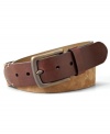 Made from rich leather, this Carter belt from Fossil is a classic. It's rugged yet stylish-a must-have piece to add to your wardrobe.