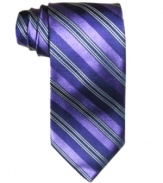 Let the stripes do the talking. This striped tie from Club Room will be a well-placed pattern in your wardrobe.
