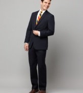 Toss it on, look great -- it's that simple. With a trim fit, this Tommy Hilfiger suit jacket does all the work for you.