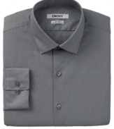 Make any career moves you want. With a slim, comfortable fit, this DKNY shirt will go where you do.