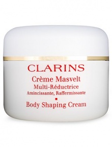 This rich massage cream is specially formulated to target stubborn curves on the waist, abdomen, hips and arms. Highly concentrated formula firms, tones and moisturizes skin. Also facilitates massage application for effective results. 7 oz. Made in France. This rich massage cream is specially formulated to target stubborn curves on the waist, abdomen, hips and arms. Highly concentrated formula firms, tones and moisturizes skin. Also facilitates massage application for effective results. 7 oz. Made in France.