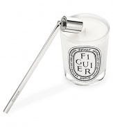Snuff out candle flames safely with this unique pivoting stainless steel snuffer, reduce wick smoke and the splattering of wax. 