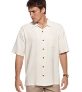 Simple summer style is a breeze with this button-front shirt from Tommy Bahama.