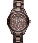 Fall in love with the chocolate tones and shimmering accents of this AX Armani Exchange watch.