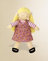 Soft and sweet, this jersey knit doll with yarn hair comes with a removable outfit and Mary Janes for lots of dressing fun. 18 doll Polyester Imported Recommended for ages 3 and up