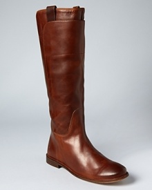 Soft, luxe leather feels right at home on a classic riding boot--delightfully equestrian and timelessly iconic. Soft, luxe leather feels right at home on a classic riding boot--delightfully equestrian and timelessly iconic.