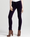 Exclusively at Bloomingdale's. Rendered in plush, stretchy velvet, these AG Adriano Goldschmied skinny pants are a fall must-have.