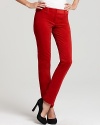 Lend plush, textural style to your new season look with these Theory skinny pants in the perfect shade of red. Downtown cool with pumps and a tee, pass up denim in favor of these.