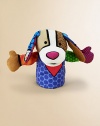 Embellished with an artful patchwork of vivid patterns, this charming puppy puppet will be your little one's exciting new best friend.12W X 11HCottonWashable surfaceRecommended for ages 0+Imported