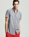MARC BY MARC JACOBS Heart Check Short Sleeve Sport Shirt - Slim Fit
